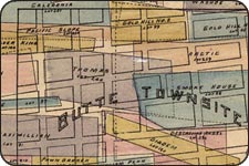 A Butte townsite map