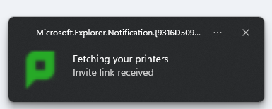 Installing printers example 